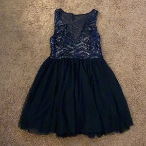 Dark blue dress
